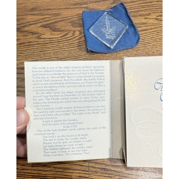 A Medley of Carols‎ Vintage Christmas Candle  Ornament Adoration 1976 - Picture 2 of 3